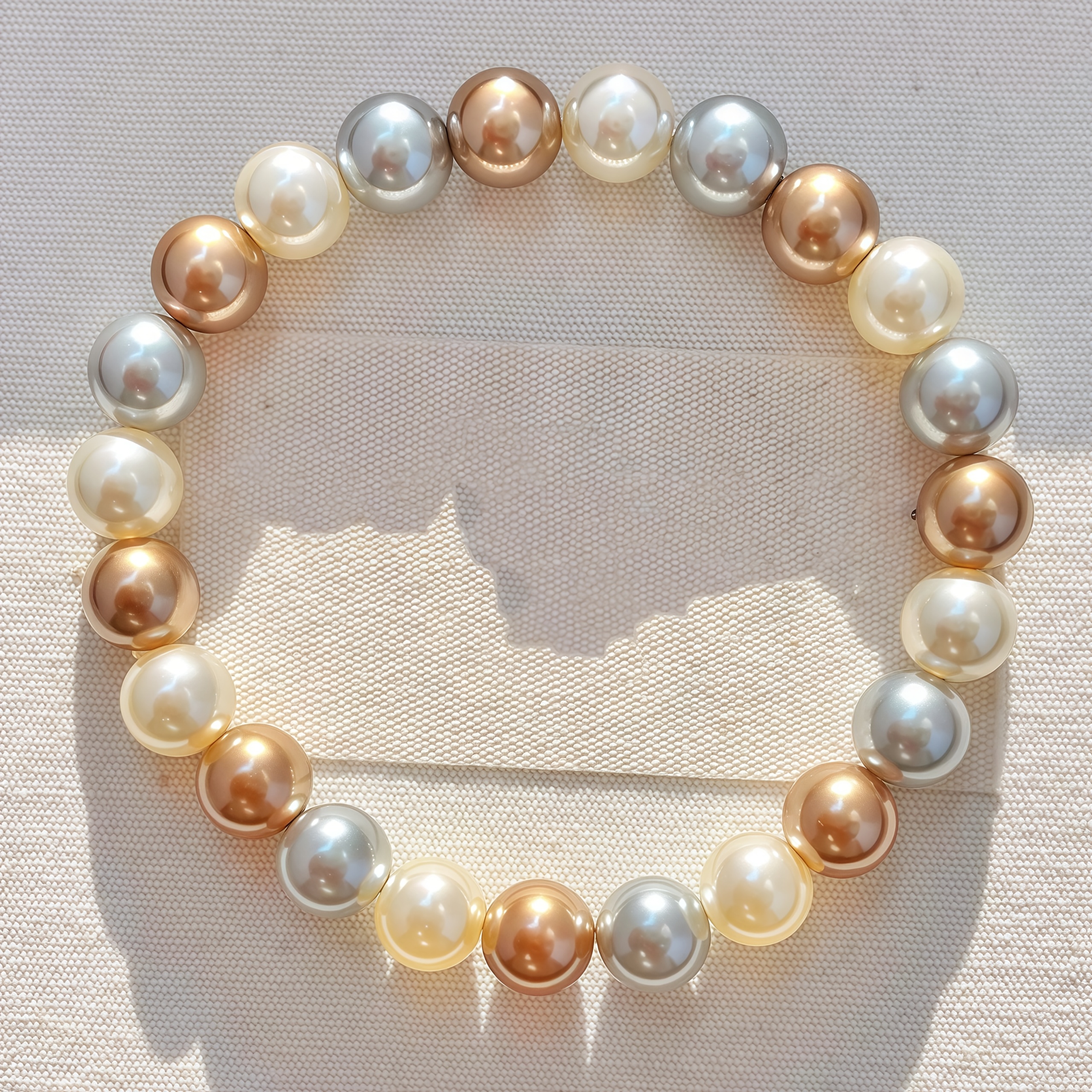 Melad Mixed Gray Pearls Bracelet for Weddings Birthdays
